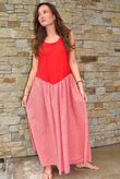 Arbi Gingham Magic Sundress Chilli